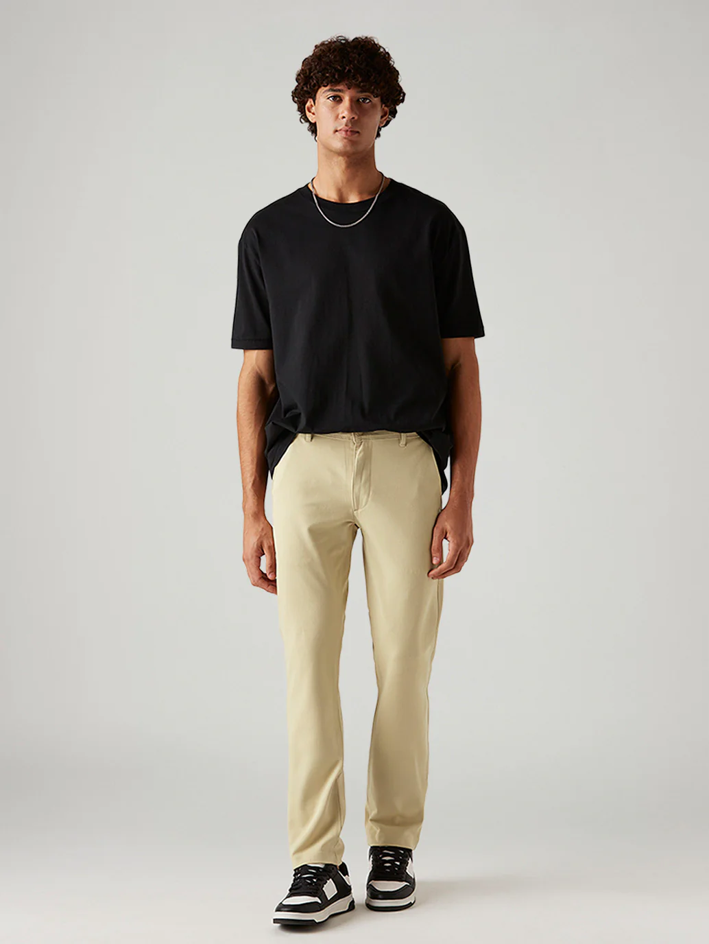 Men's 511 Beige Slim Fit Mid Rise Tech Pant - Image 6