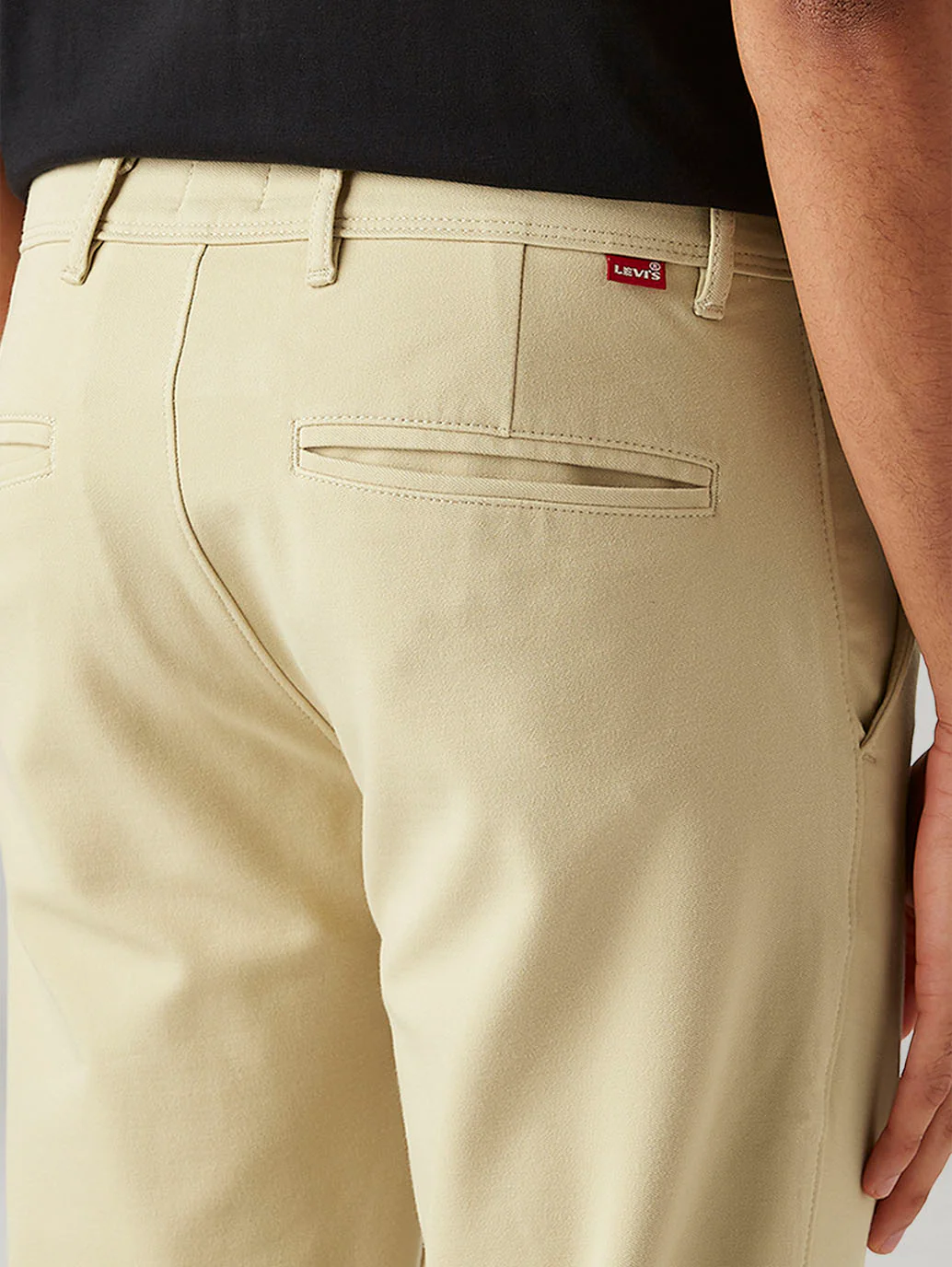 Men's 511 Beige Slim Fit Mid Rise Tech Pant - Image 7