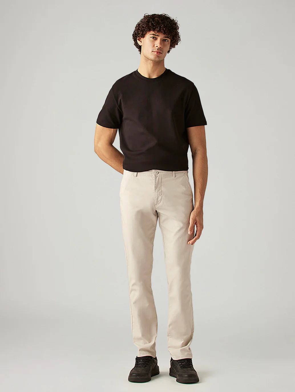 Men's 511 Beige Slim Fit Mid Rise Chinos - Image 2