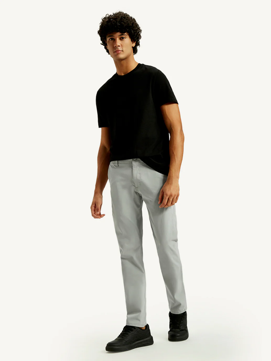 Men's 511 Grey Slim Fit Mid Rise Chinos - Image 2