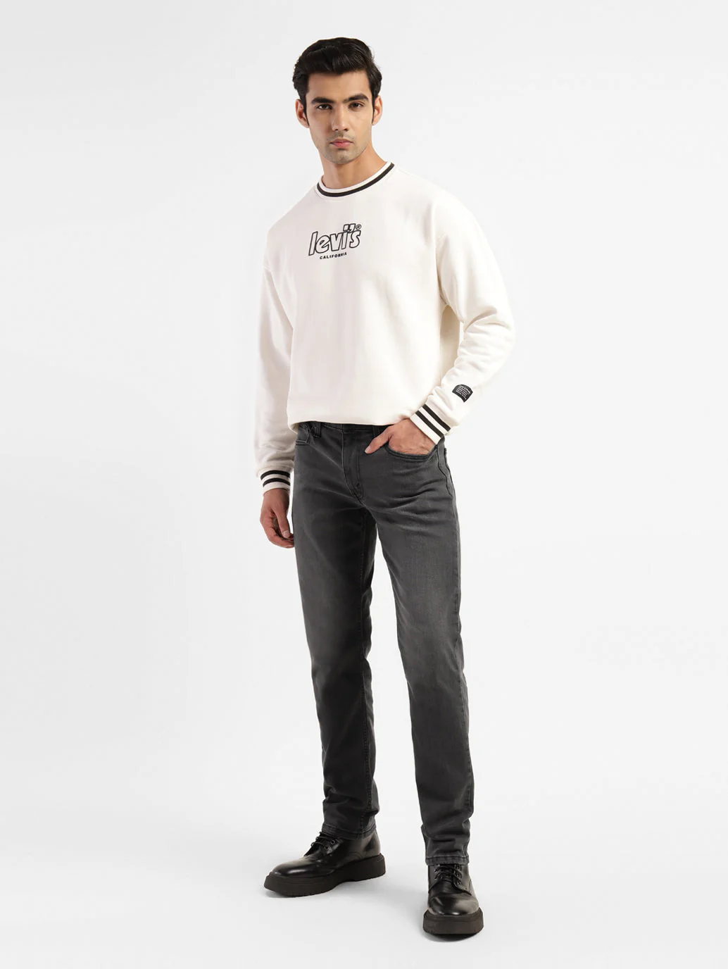 Men's 511 Black Slim Fit Mid Rise Jeans - Image 9