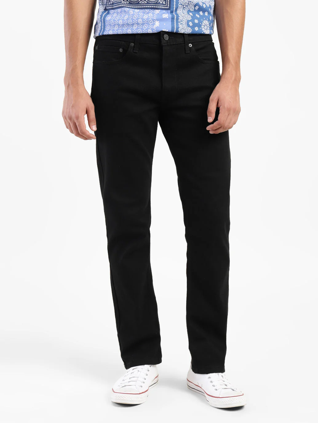 Men's 511 Black Slim Fit Mid Rise Jeans - Image 2