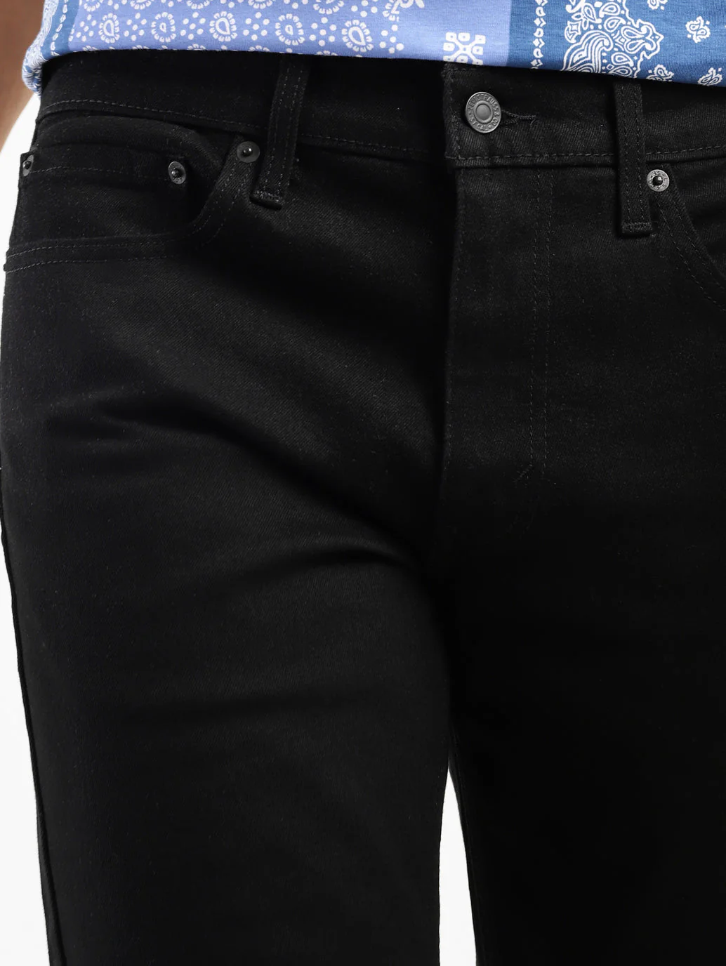 Men's 511 Black Slim Fit Mid Rise Jeans - Image 7