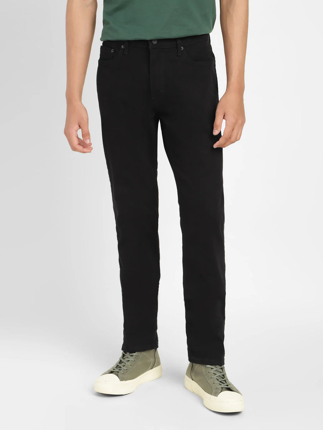 Men's 511 Black Slim Fit Mid Rise Jeans - Image 3