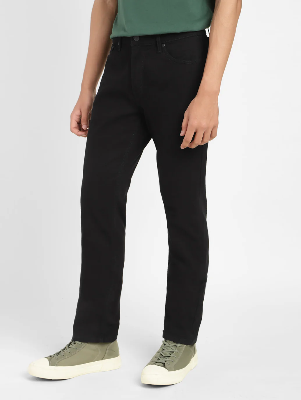 Men's 511 Black Slim Fit Mid Rise Jeans - Image 6