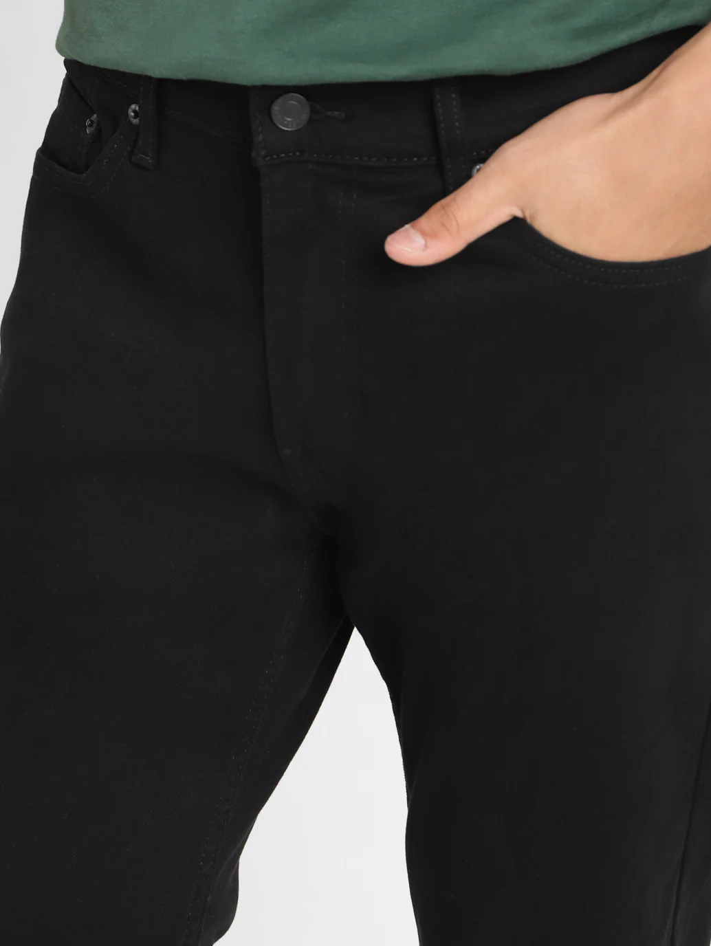 Men's 511 Black Slim Fit Mid Rise Jeans - Image 7
