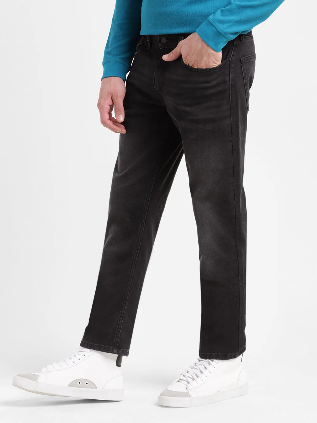 Men's 511 Black Slim Fit Mid Rise Jeans - Image 5
