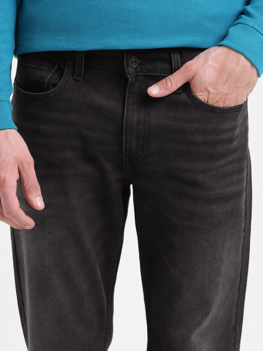 Men's 511 Black Slim Fit Mid Rise Jeans - Image 7
