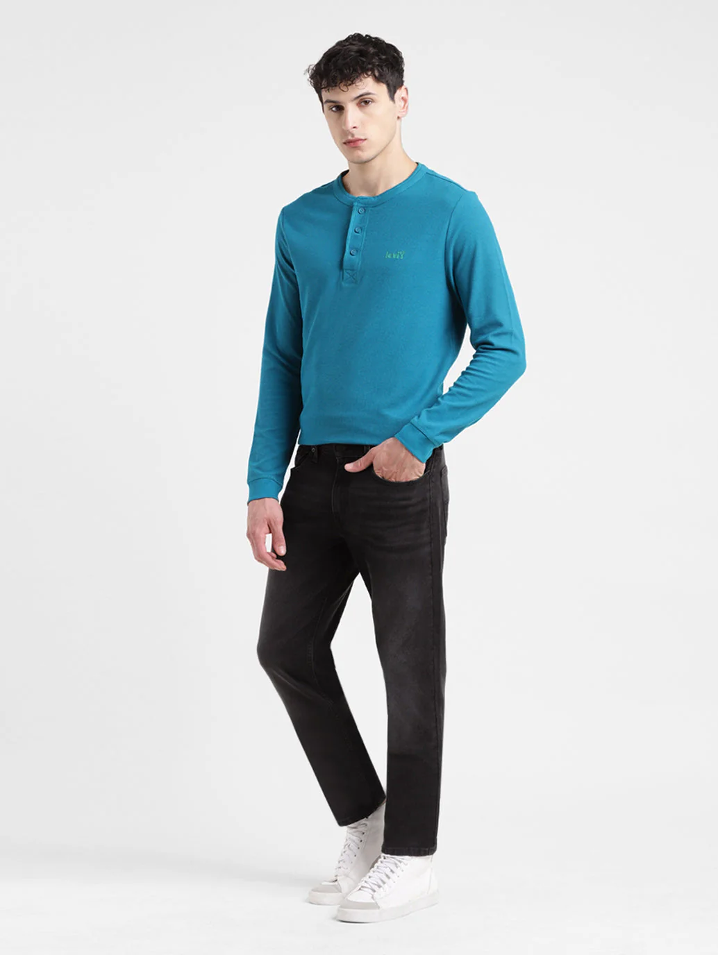 Men's 511 Black Slim Fit Mid Rise Jeans - Image 8