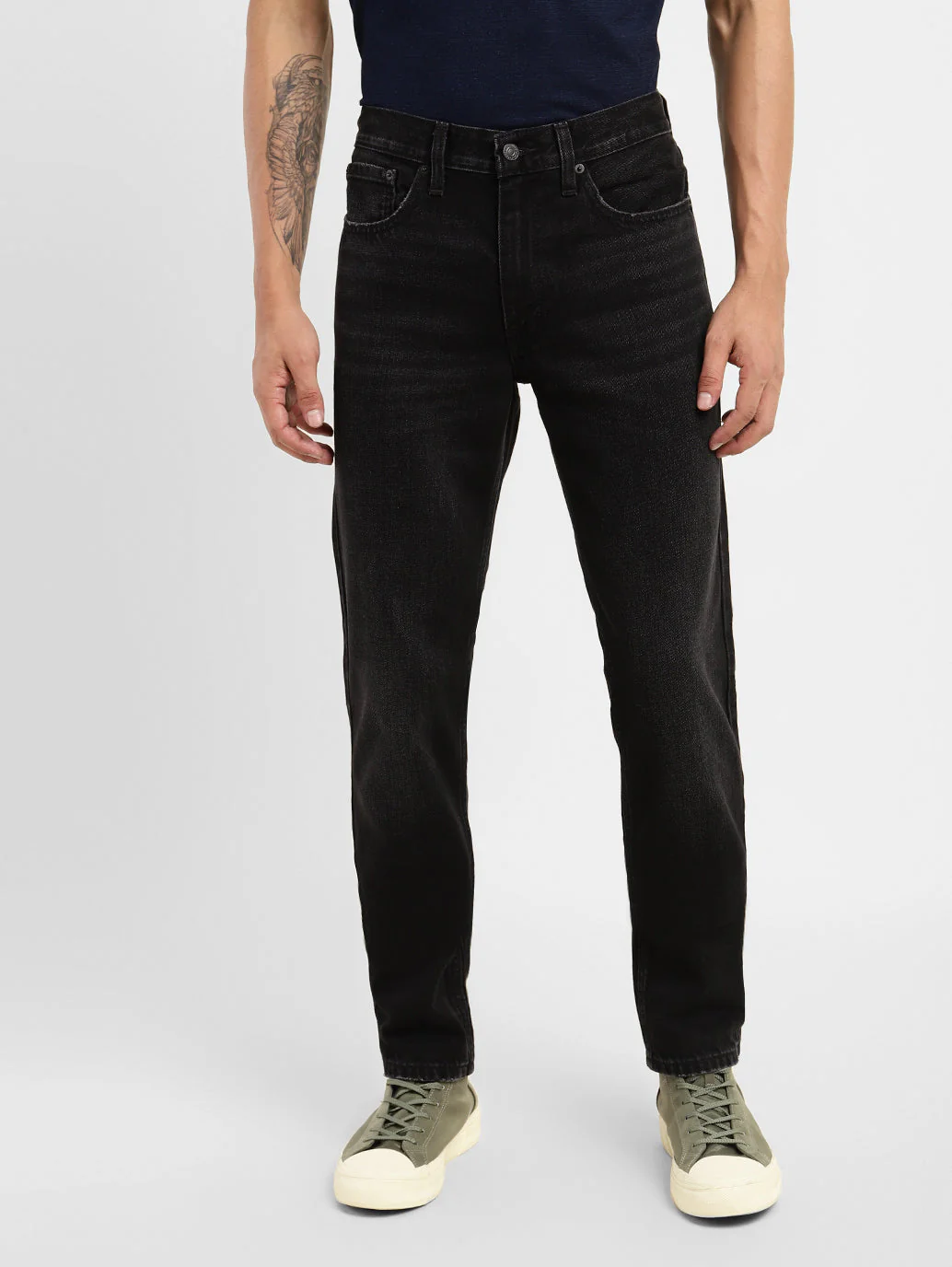 Men's 511 Black Slim Fit Mid Rise Jeans - Image 2