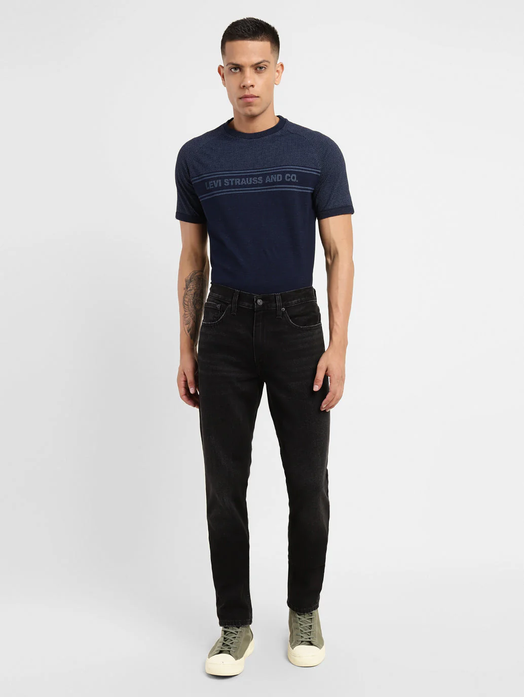 Men's 511 Black Slim Fit Mid Rise Jeans - Image 8
