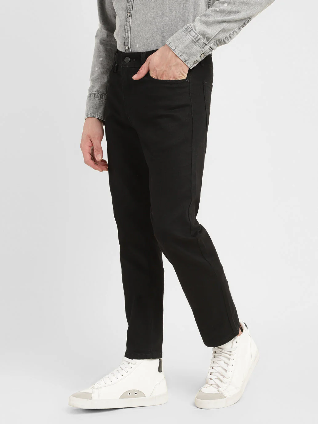 Men's 511 Black Slim Fit Mid Rise Jeans - Image 6