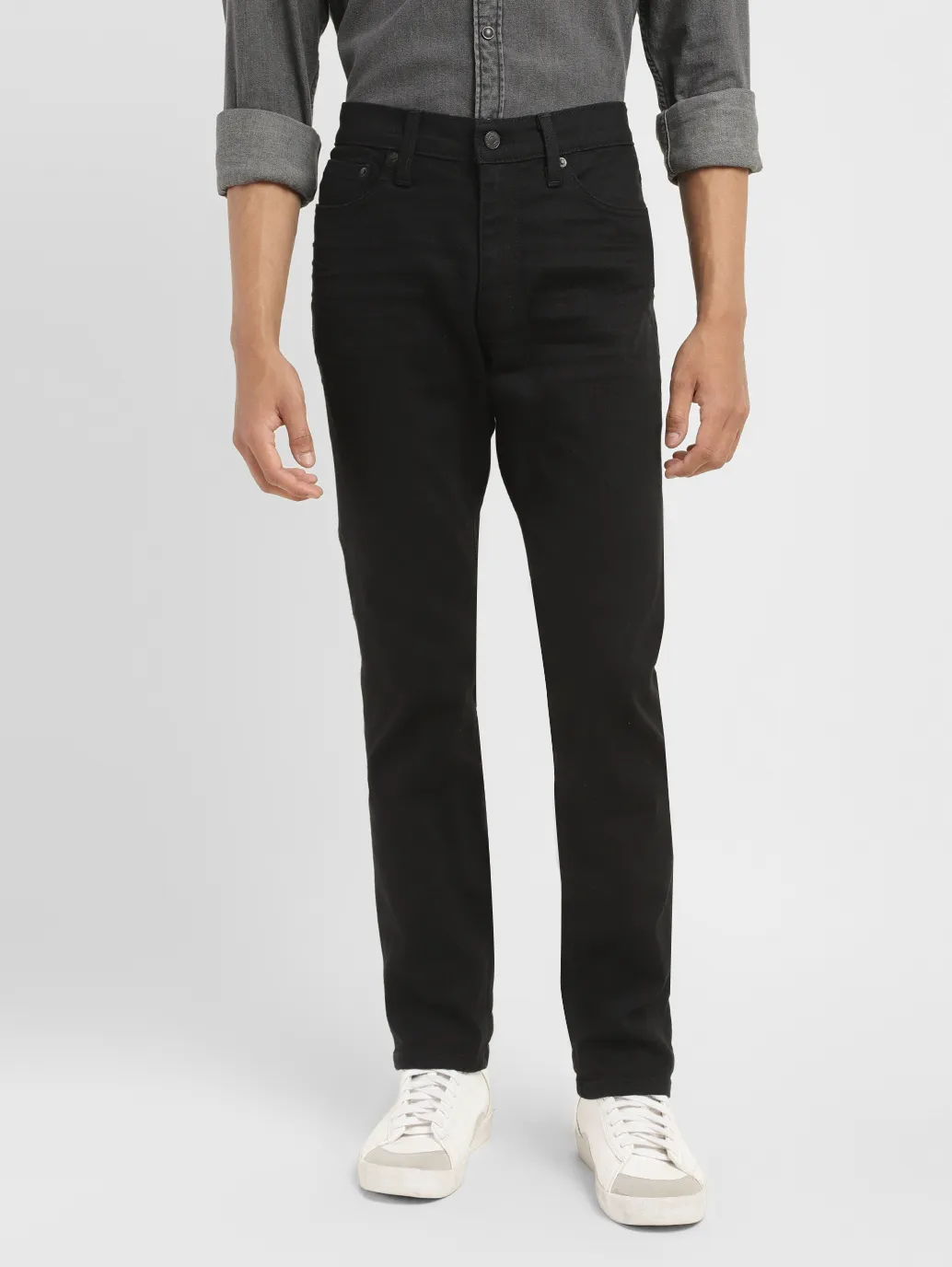 Men's 511 Black Slim Fit Mid Rise Jeans - Image 2