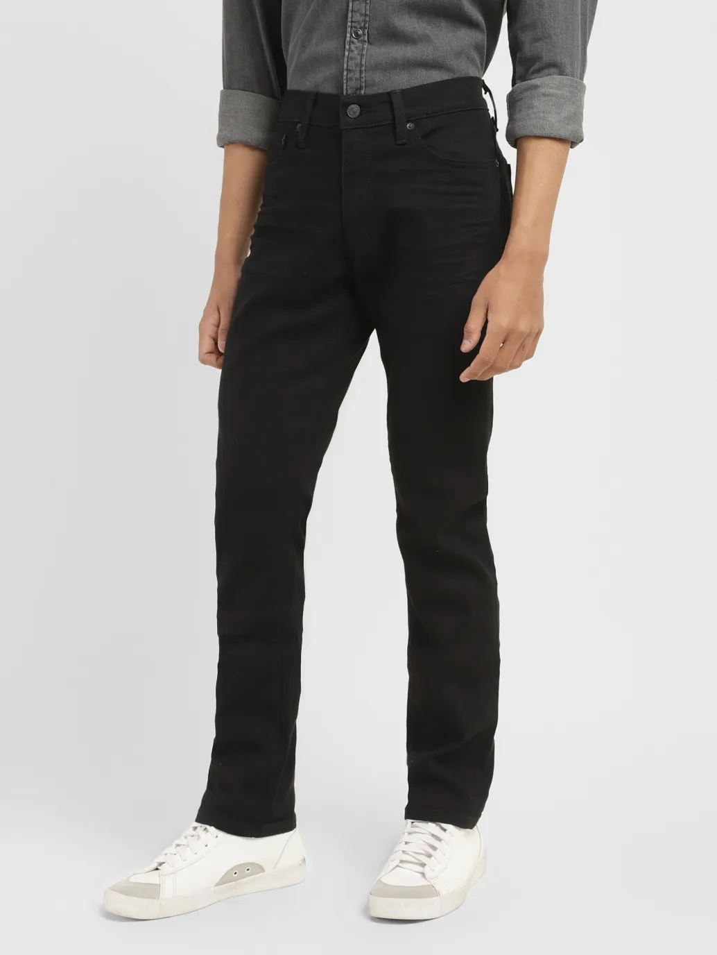 Men's 511 Black Slim Fit Mid Rise Jeans - Image 5