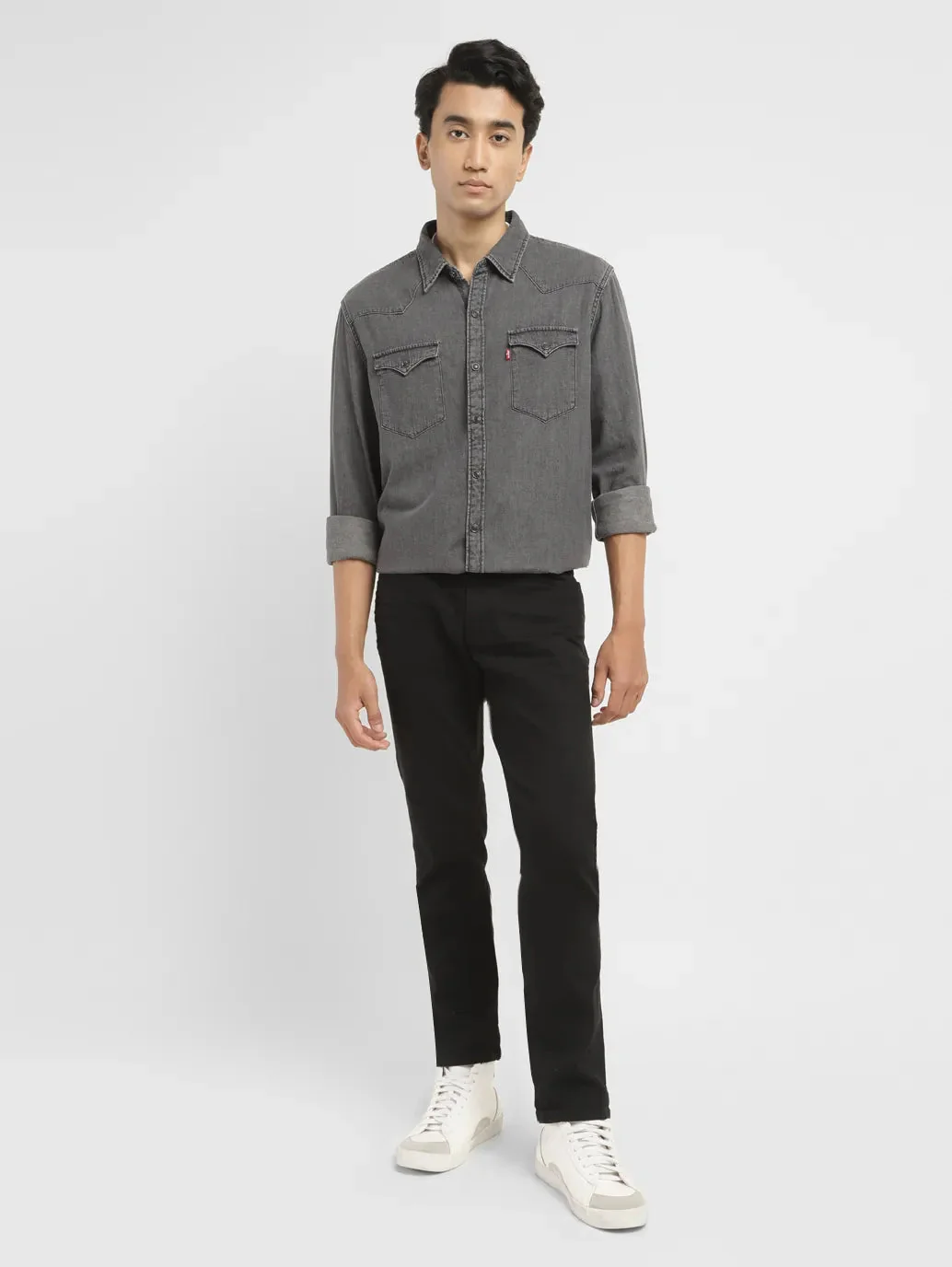 Men's 511 Black Slim Fit Mid Rise Jeans - Image 9