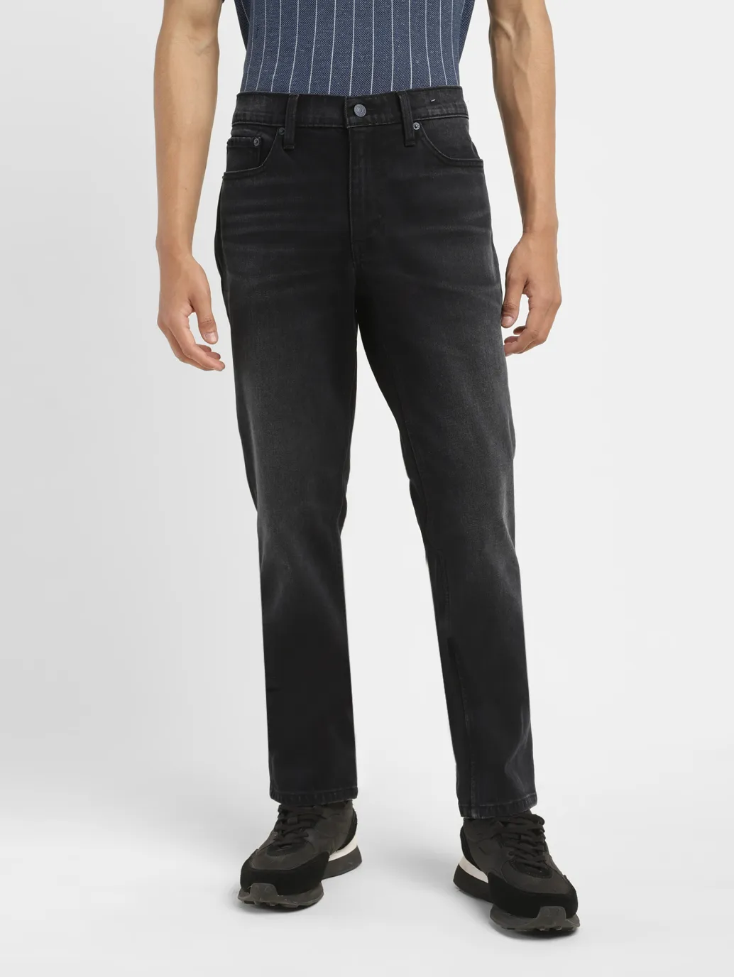 Men's 511 Black Slim Fit Mid Rise Jeans - Image 2