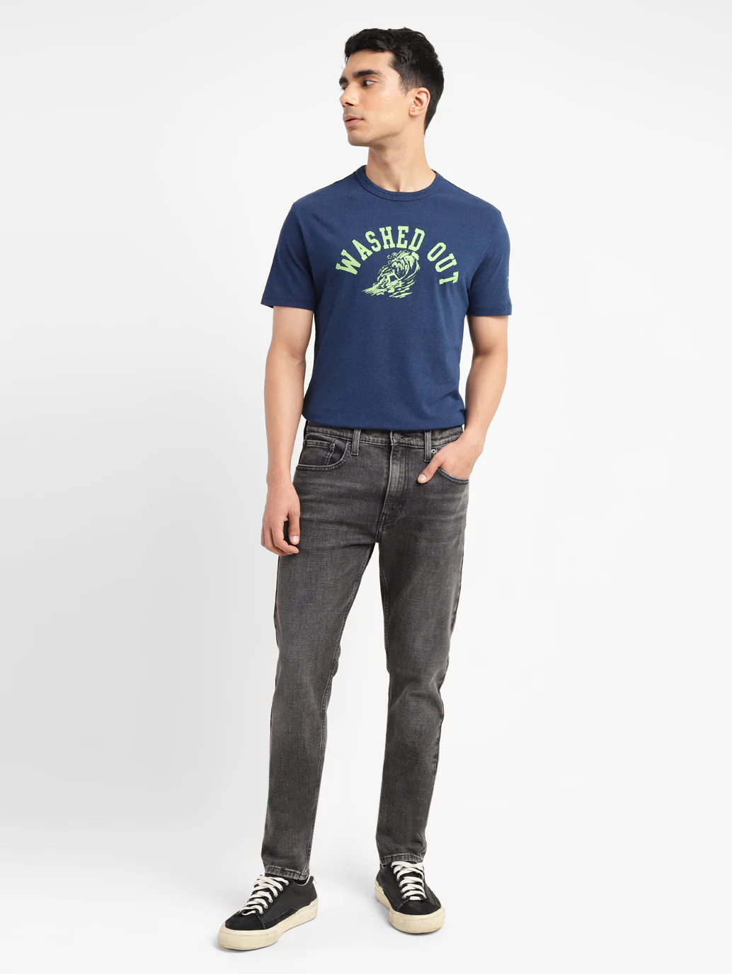 Men's 511 Black Slim Fit Mid Rise Jeans - Image 7