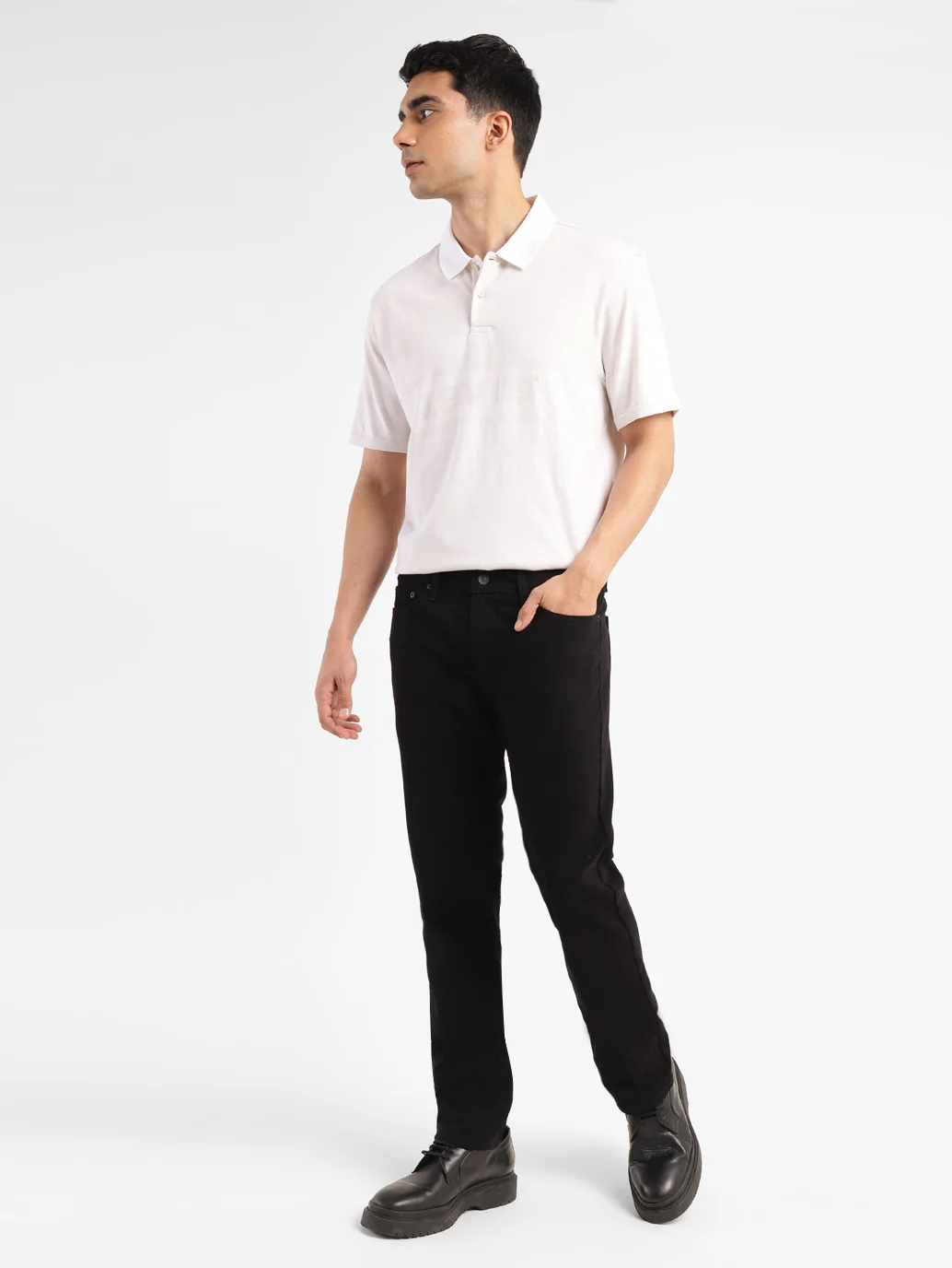 Men's 511 Black Slim Fit Mid Rise Jeans