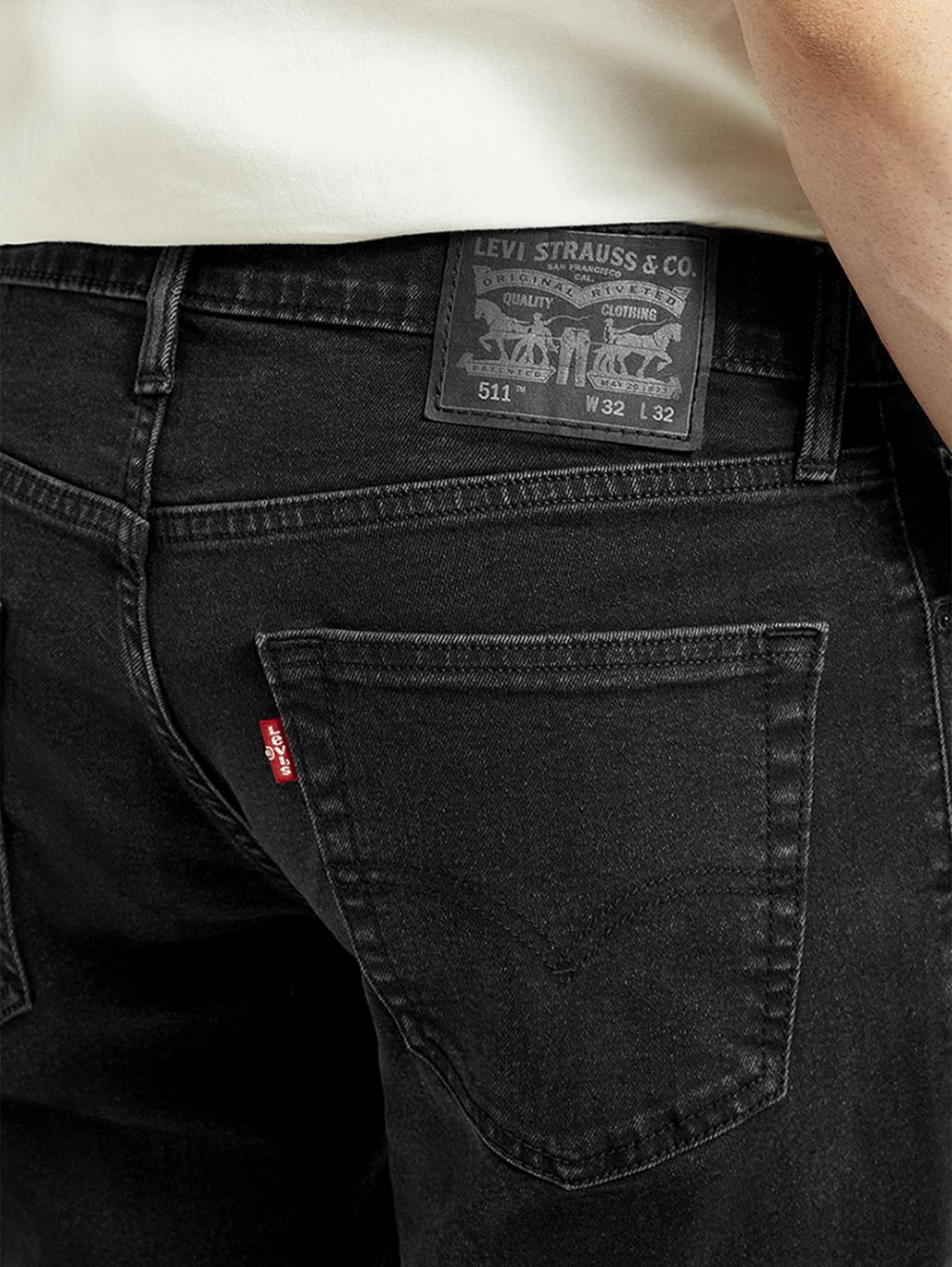 Men's 511 Grey Slim Fit Mid Rise Jeans - Image 5