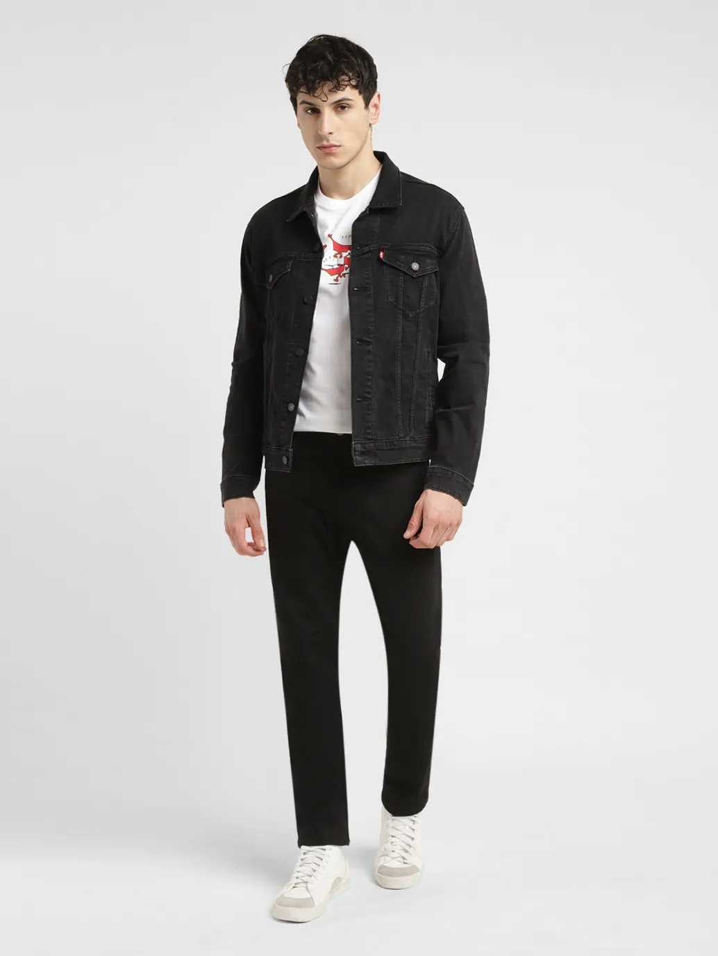 Men's 511 Black Slim Fit Mid Rise Jeans - Image 8