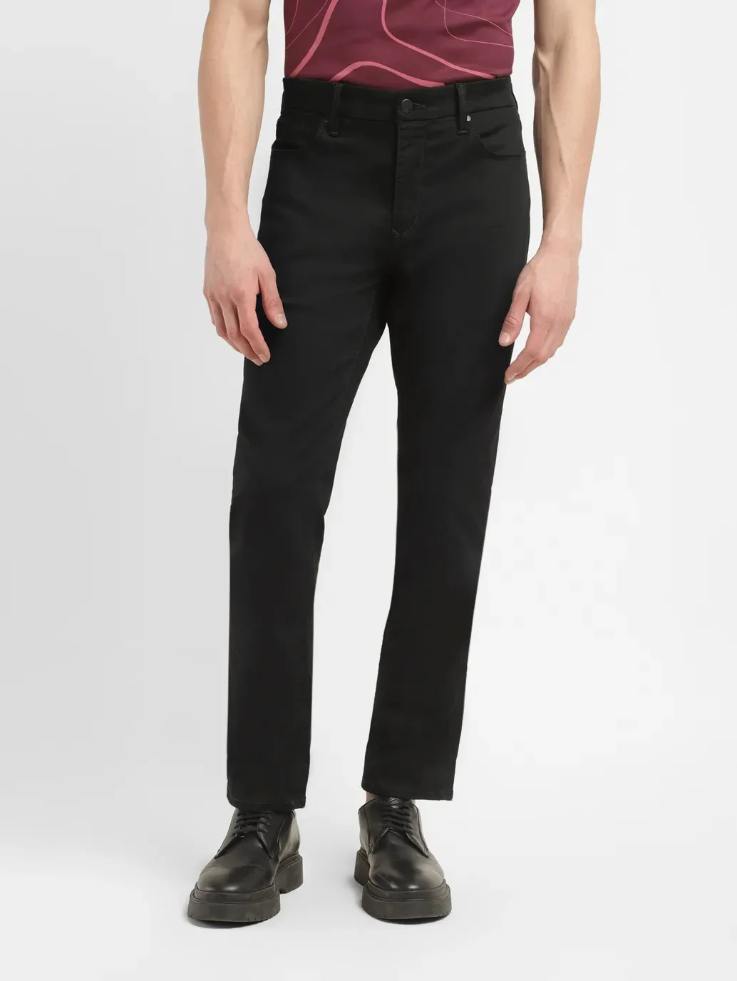 Men's Redloop 511 Black Slim Fit Mid Rise Jeans - Image 9