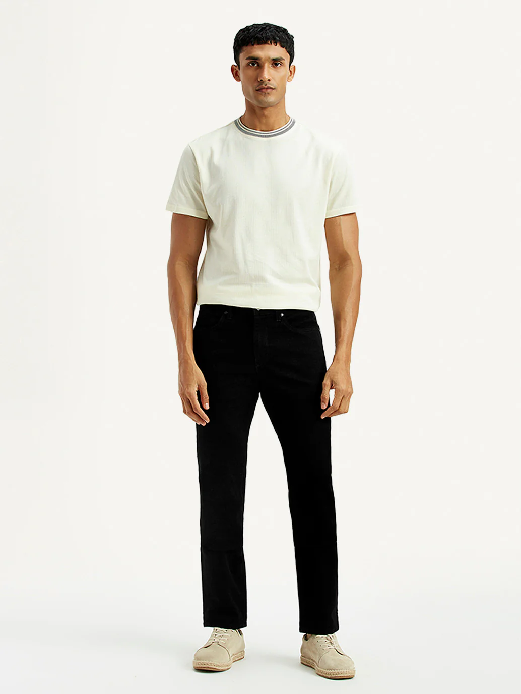 Men's Redloop 511 Black Slim Fit Mid Rise Jeans - Image 6