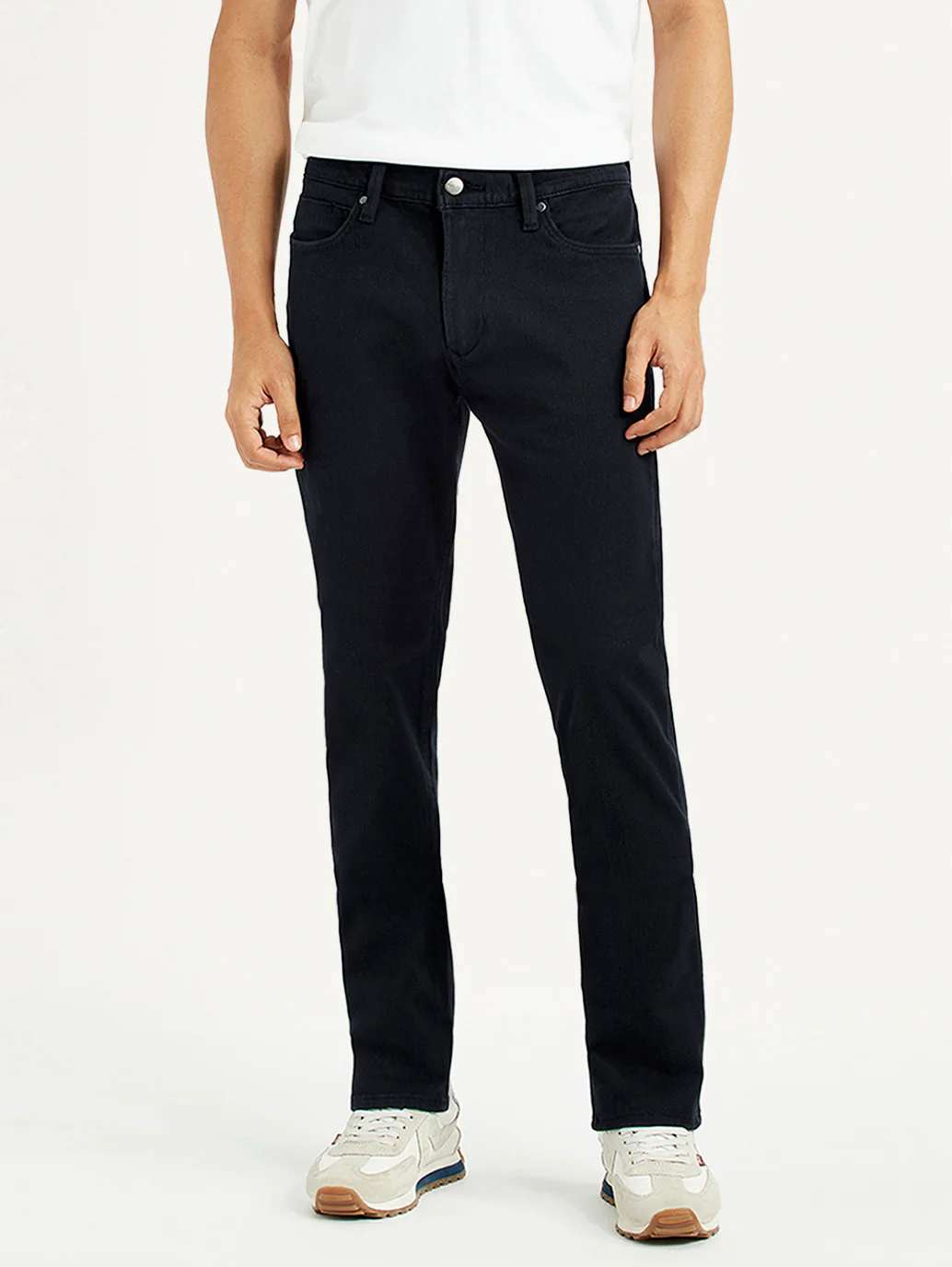 Men's Redloop 511 Black Slim Fit Mid Rise Jeans - Image 3