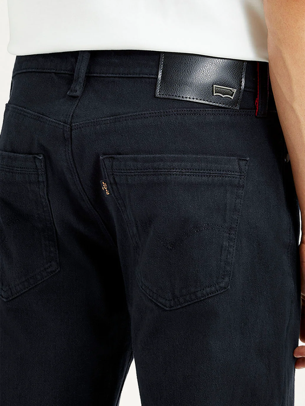 Men's Redloop 511 Black Slim Fit Mid Rise Jeans - Image 6