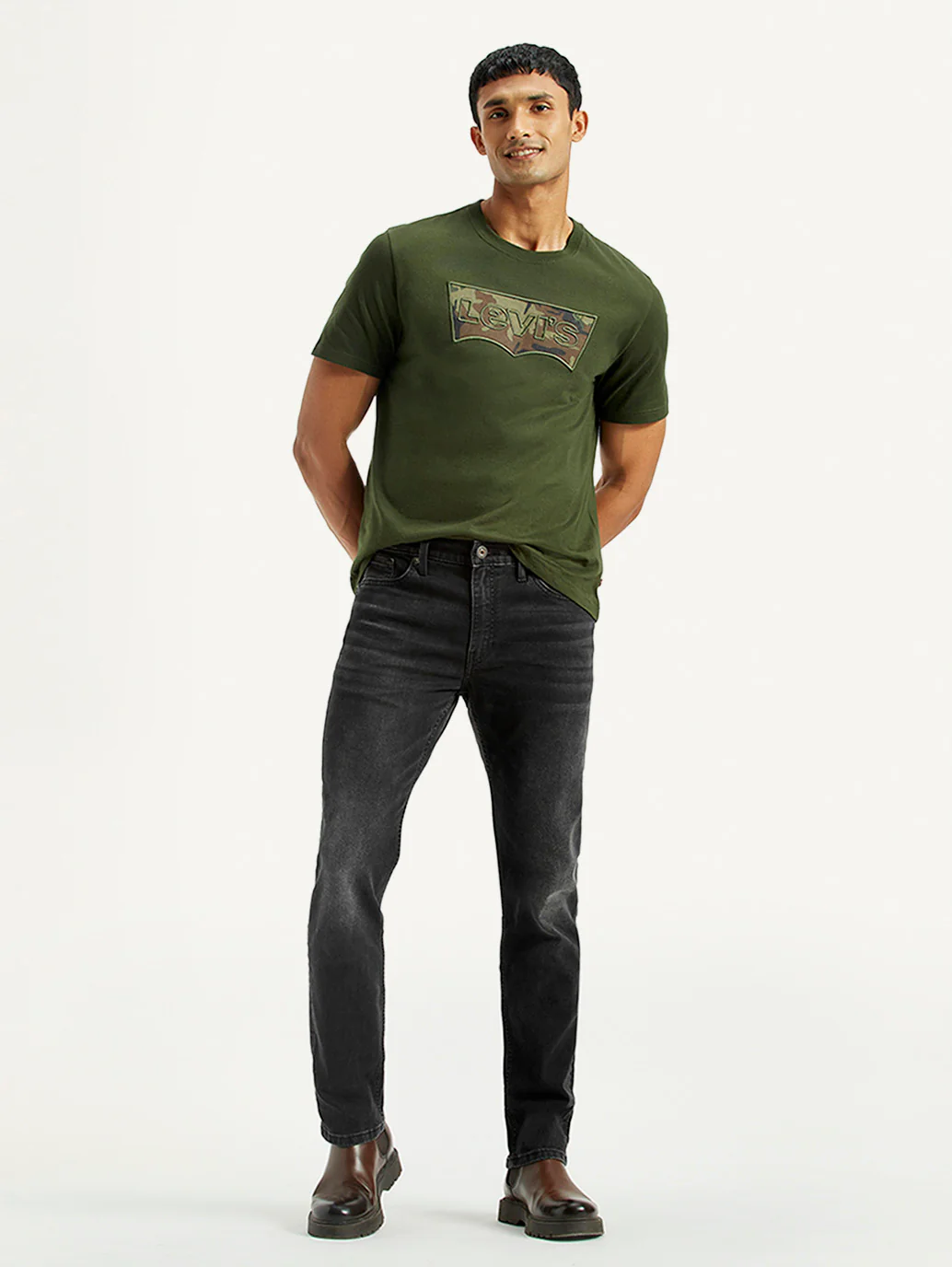 Men's 511 Black Slim Fit Mid Rise Jeans