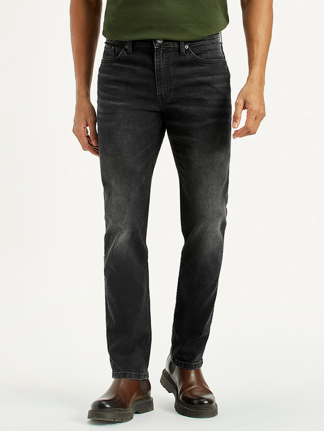Men's 511 Black Slim Fit Mid Rise Jeans - Image 3