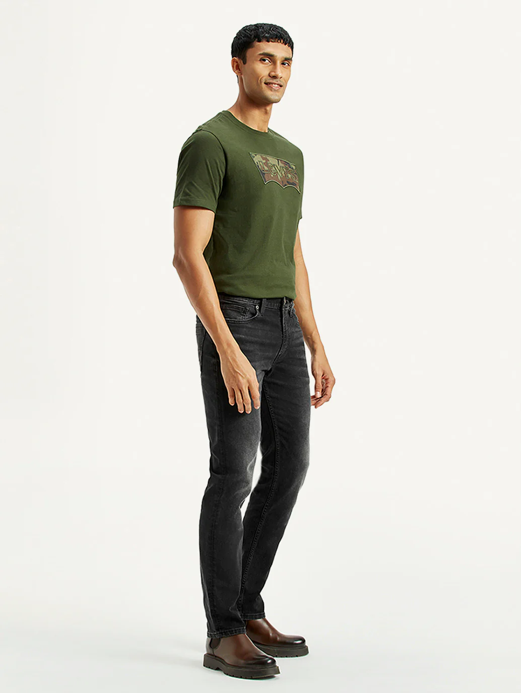 Men's 511 Black Slim Fit Mid Rise Jeans - Image 6