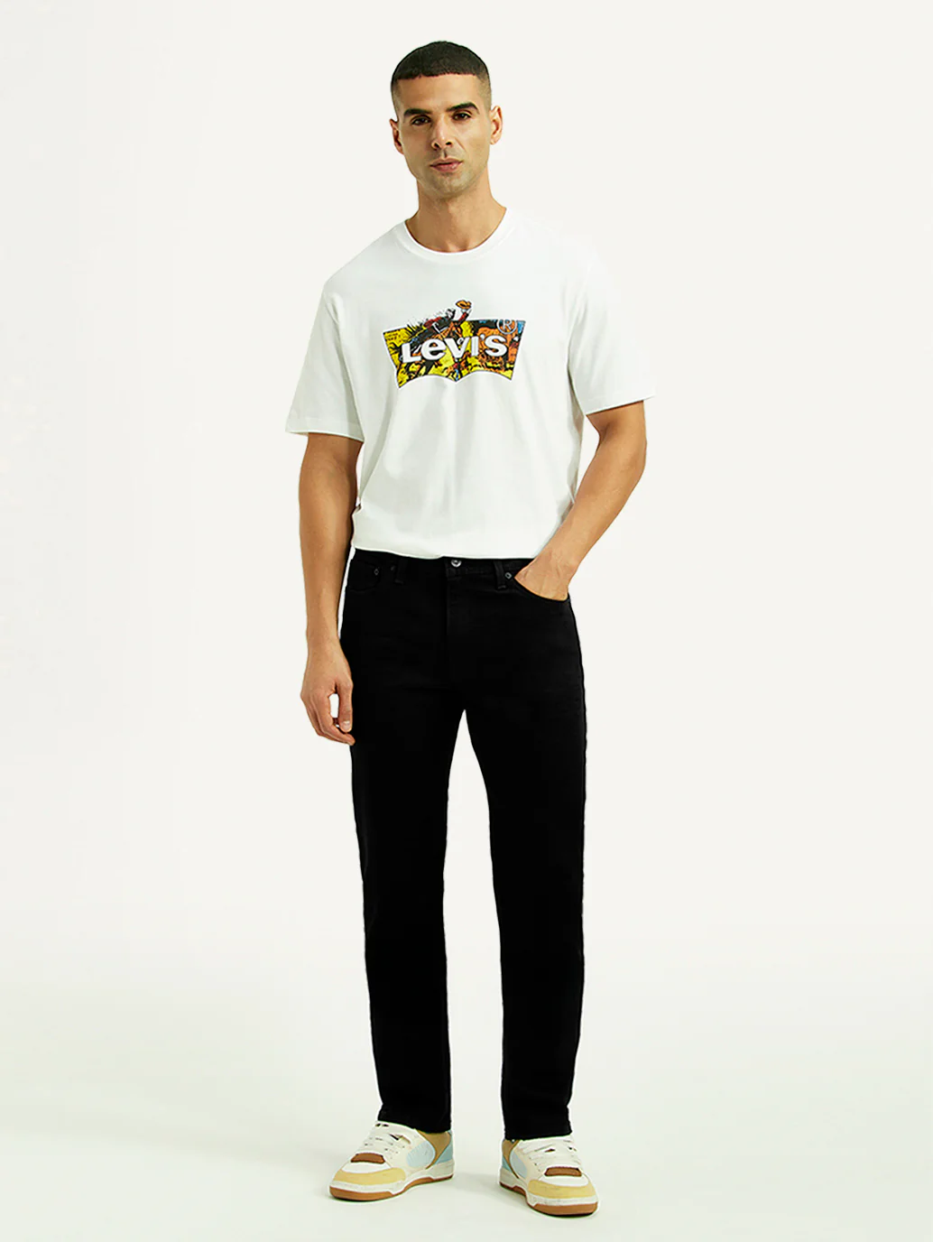 Men's 511 Black Slim Fit Mid Rise Kooltex Jeans - Image 7