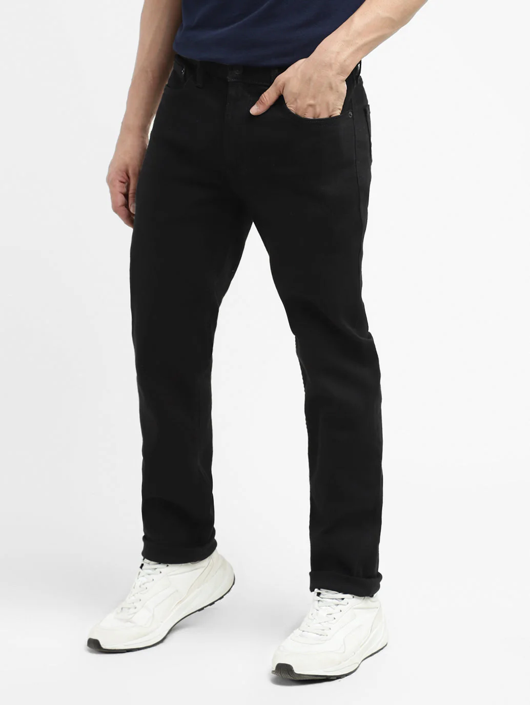 Men's 511 Black Slim Fit Mid Rise Jeans - Image 5