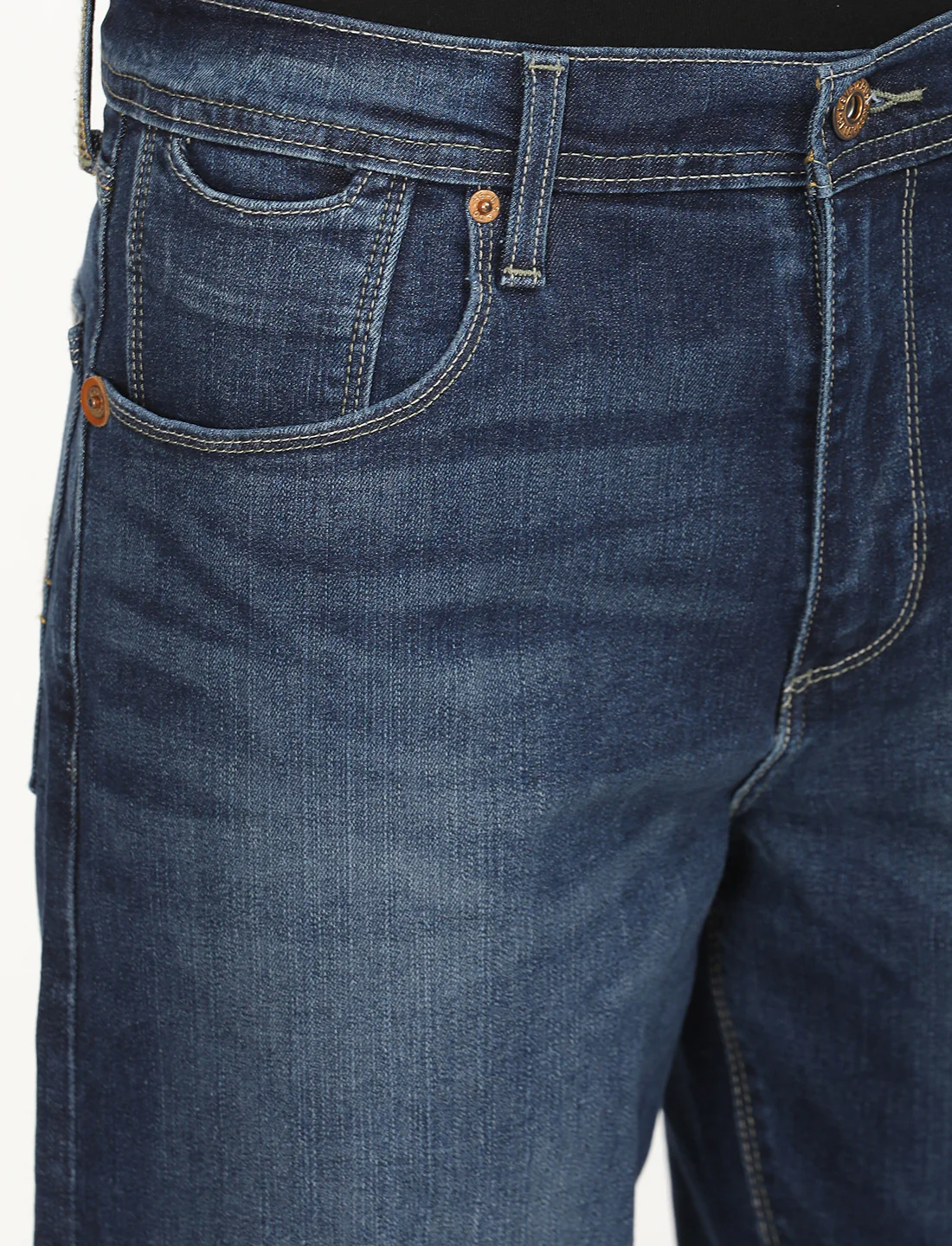 Men's 511 Blue Slim Fit Mid Rise Jeans - Image 6