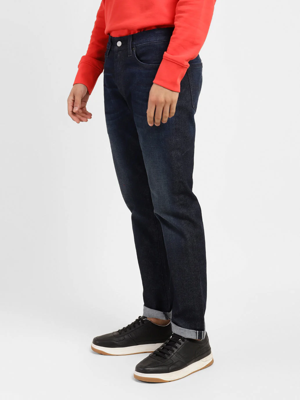 Men's 511 Blue Slim Fit Mid Rise Jeans - Image 5