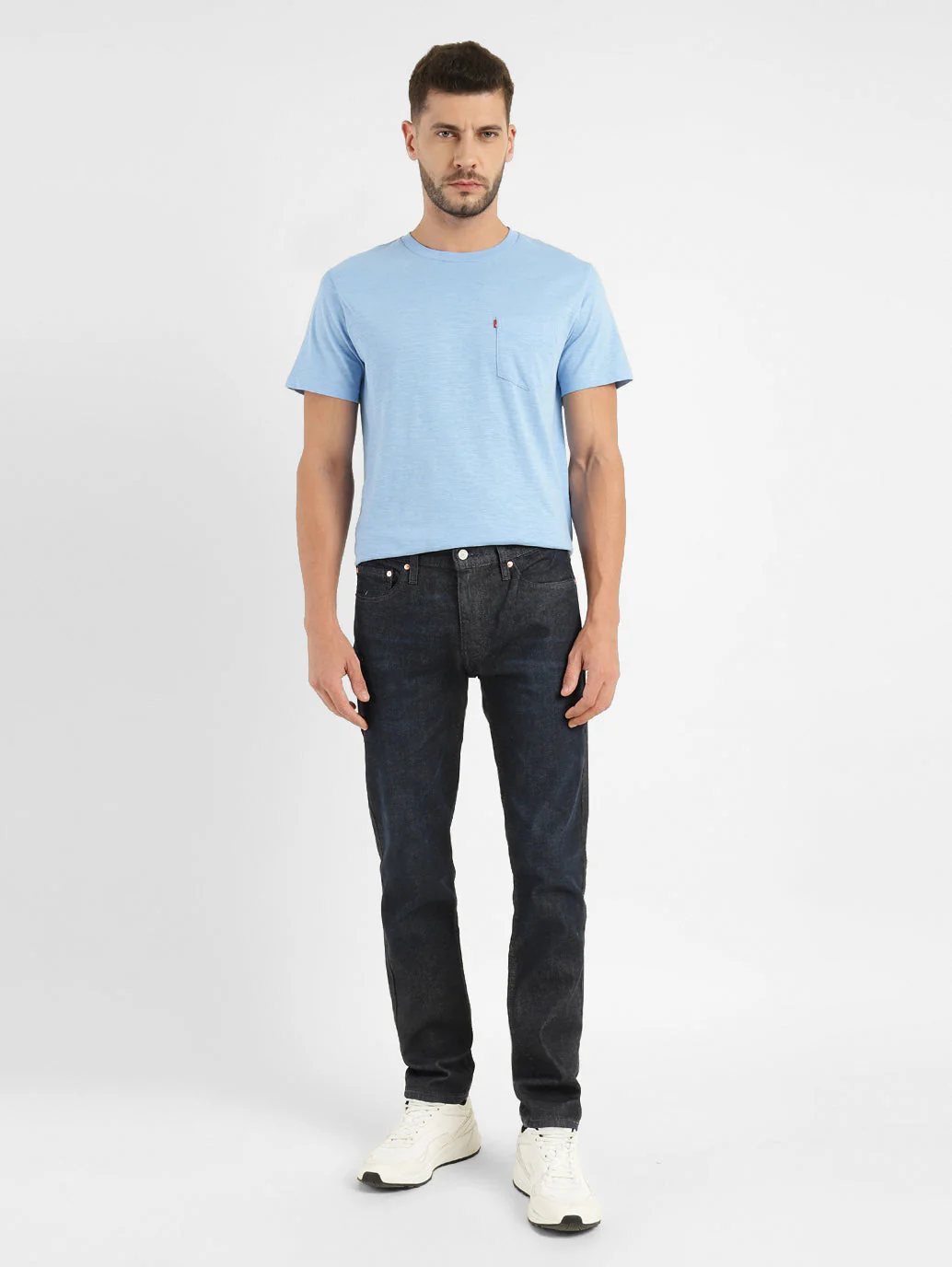 Men's 511 Blue Slim Fit Mid Rise Jeans - Image 8