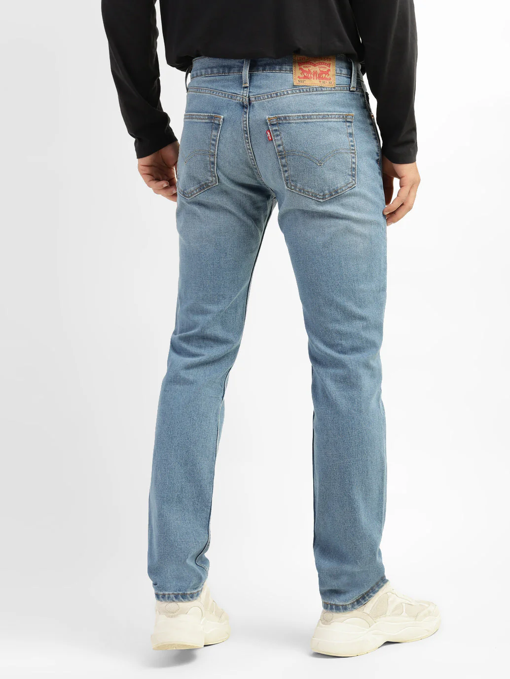 Men's 511 Blue Slim Fit Mid Rise Jeans - Image 2