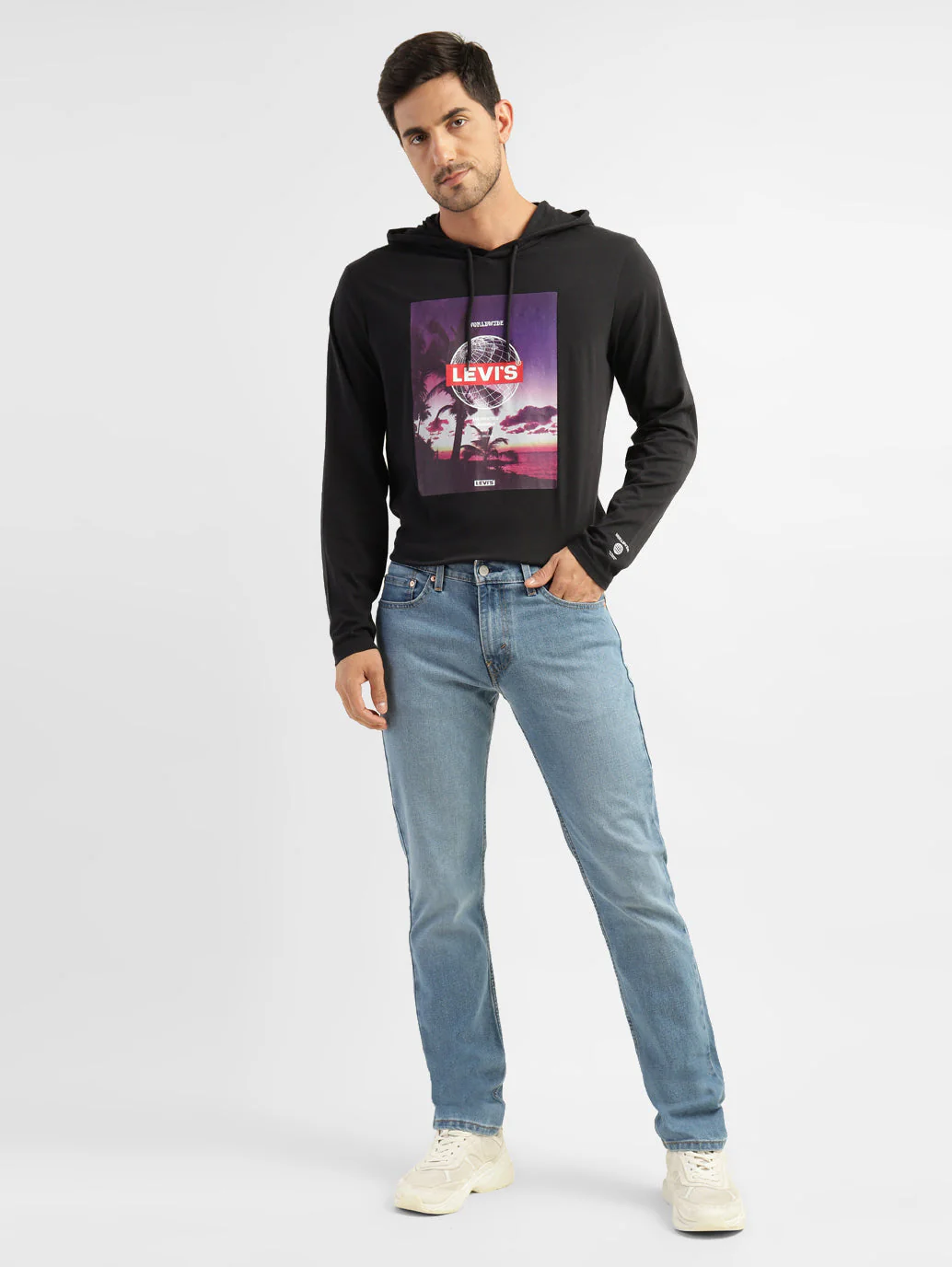 Men's 511 Blue Slim Fit Mid Rise Jeans - Image 7