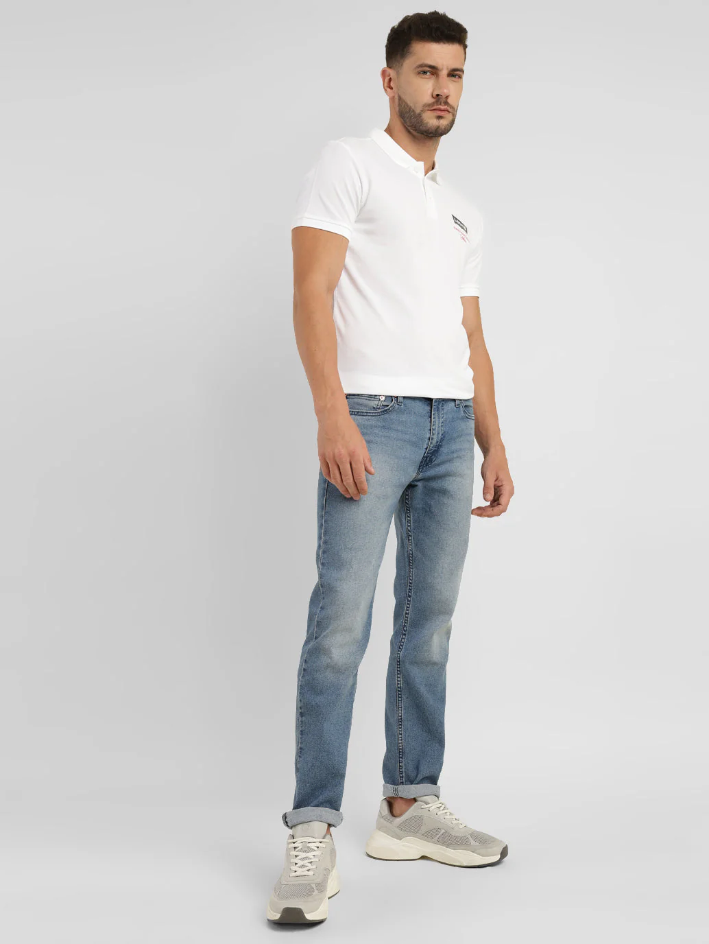 Men's 511 Blue Slim Fit Mid Rise Jeans - Image 12
