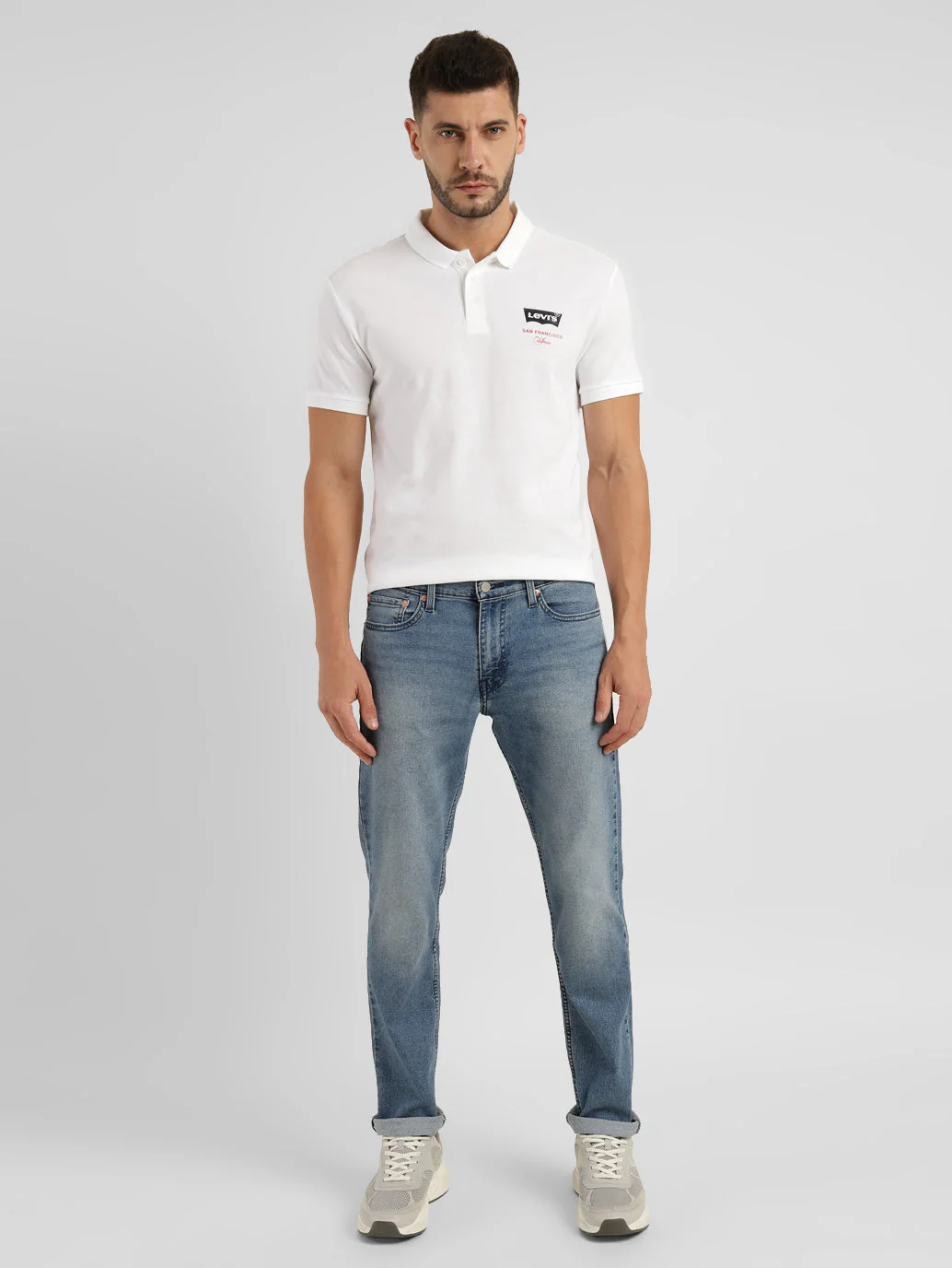 Men's 511 Blue Slim Fit Mid Rise Jeans - Image 19