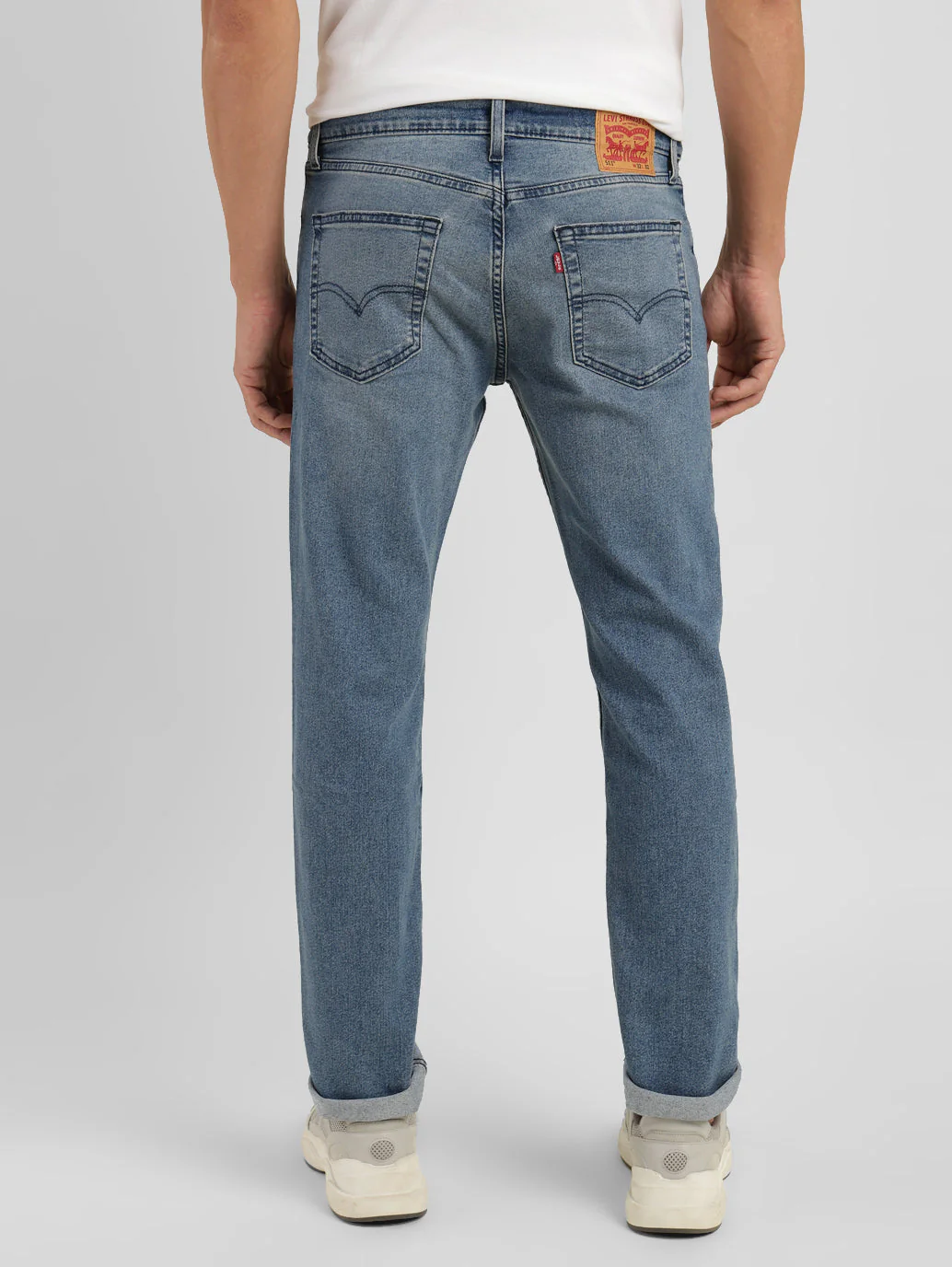 Men's 511 Blue Slim Fit Mid Rise Jeans - Image 3