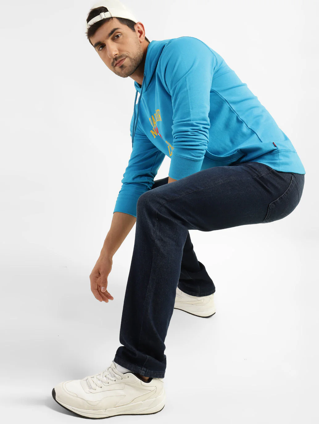 Men's 511 Blue Slim Fit Mid Rise Jeans - Image 8