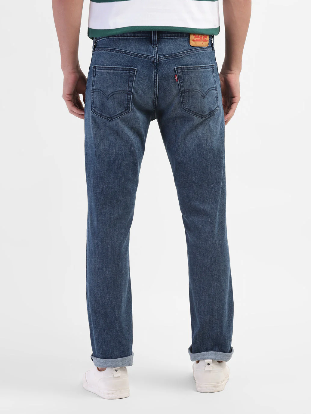 Men's 511 Blue Slim Fit Mid Rise Jeans - Image 3