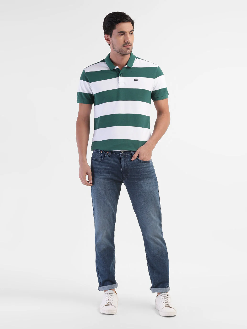 Men's 511 Blue Slim Fit Mid Rise Jeans - Image 6