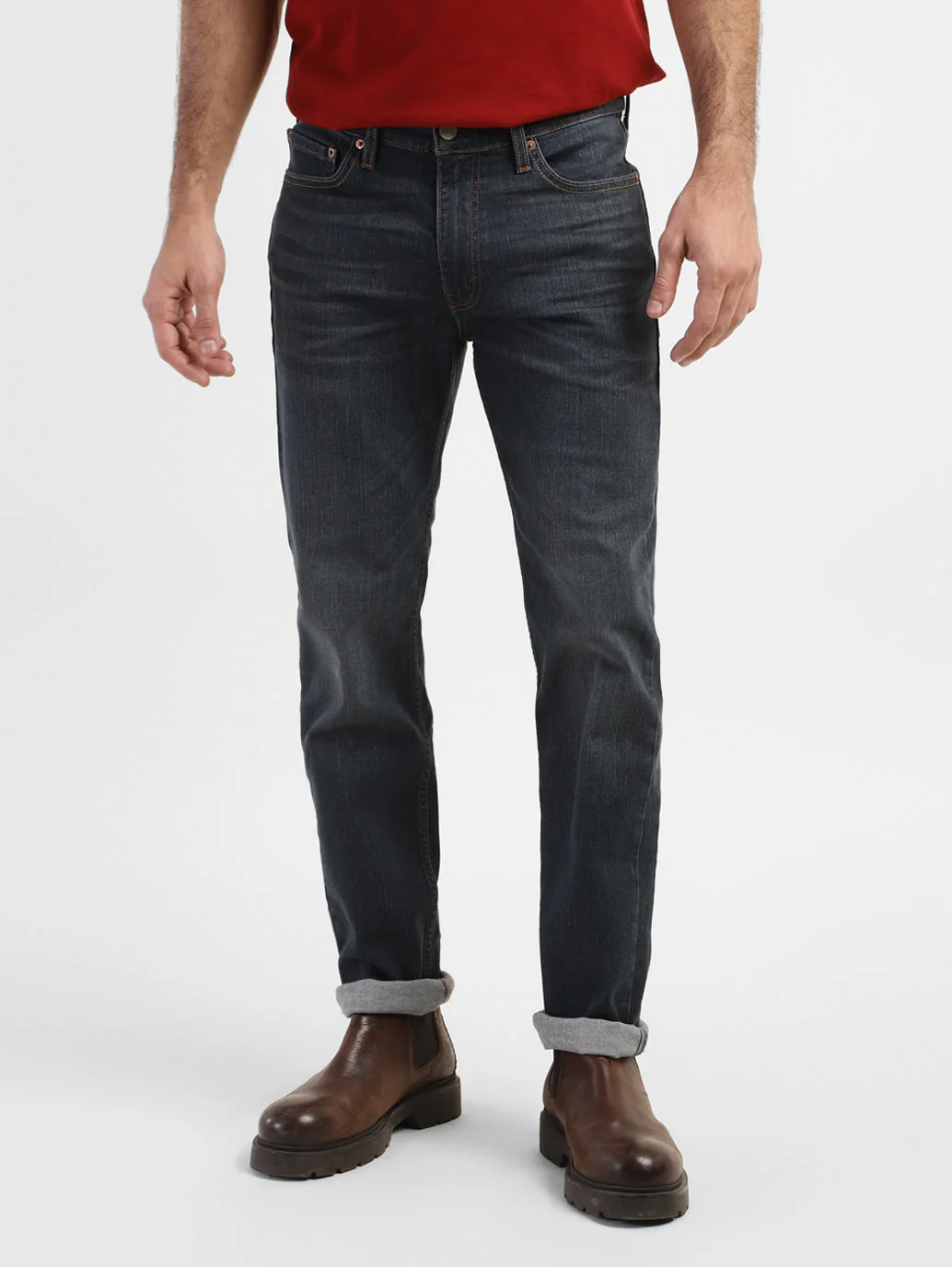 Men's 511 Blue Slim Fit Mid Rise Jeans - Image 2