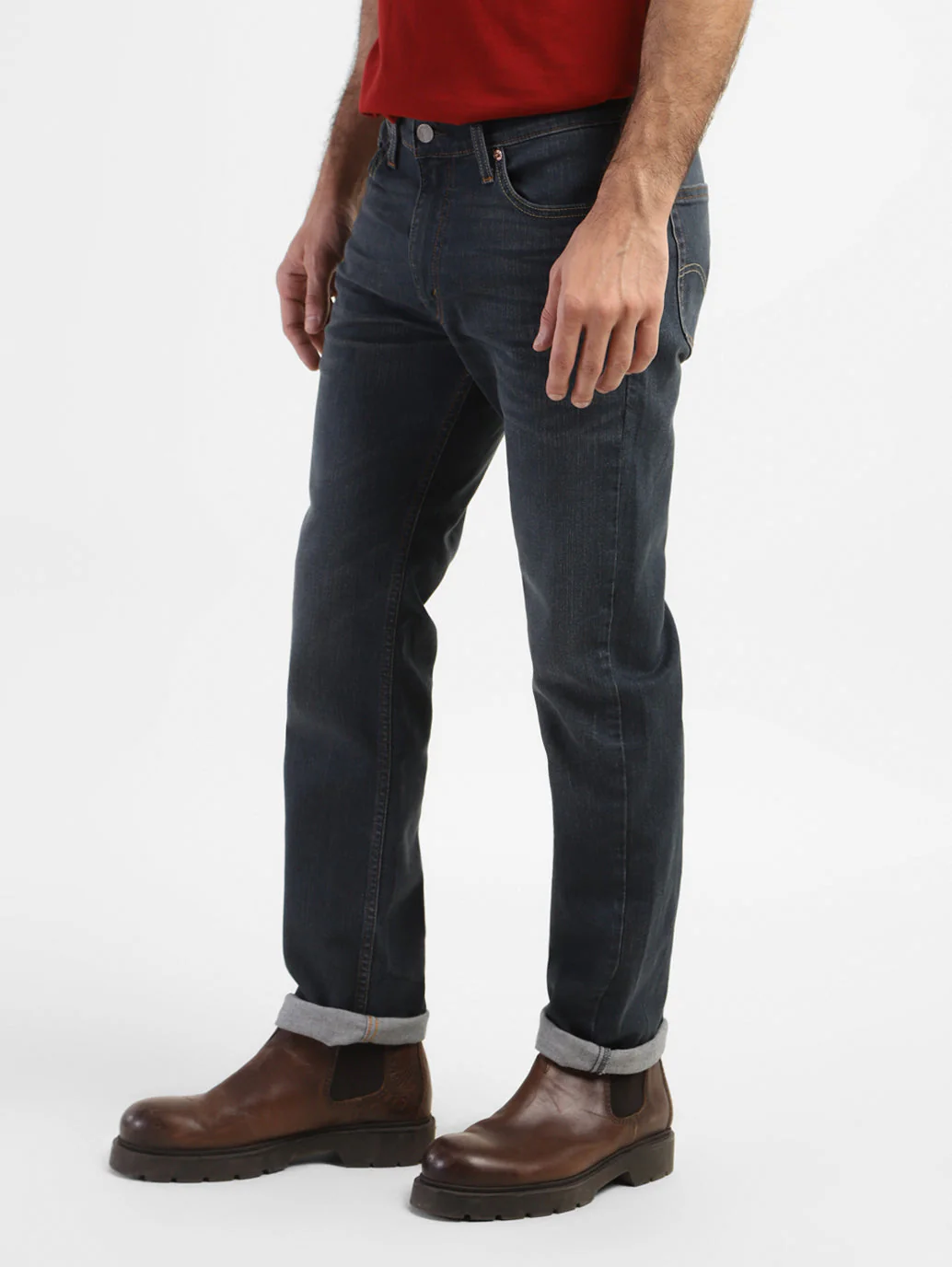 Men's 511 Blue Slim Fit Mid Rise Jeans - Image 5
