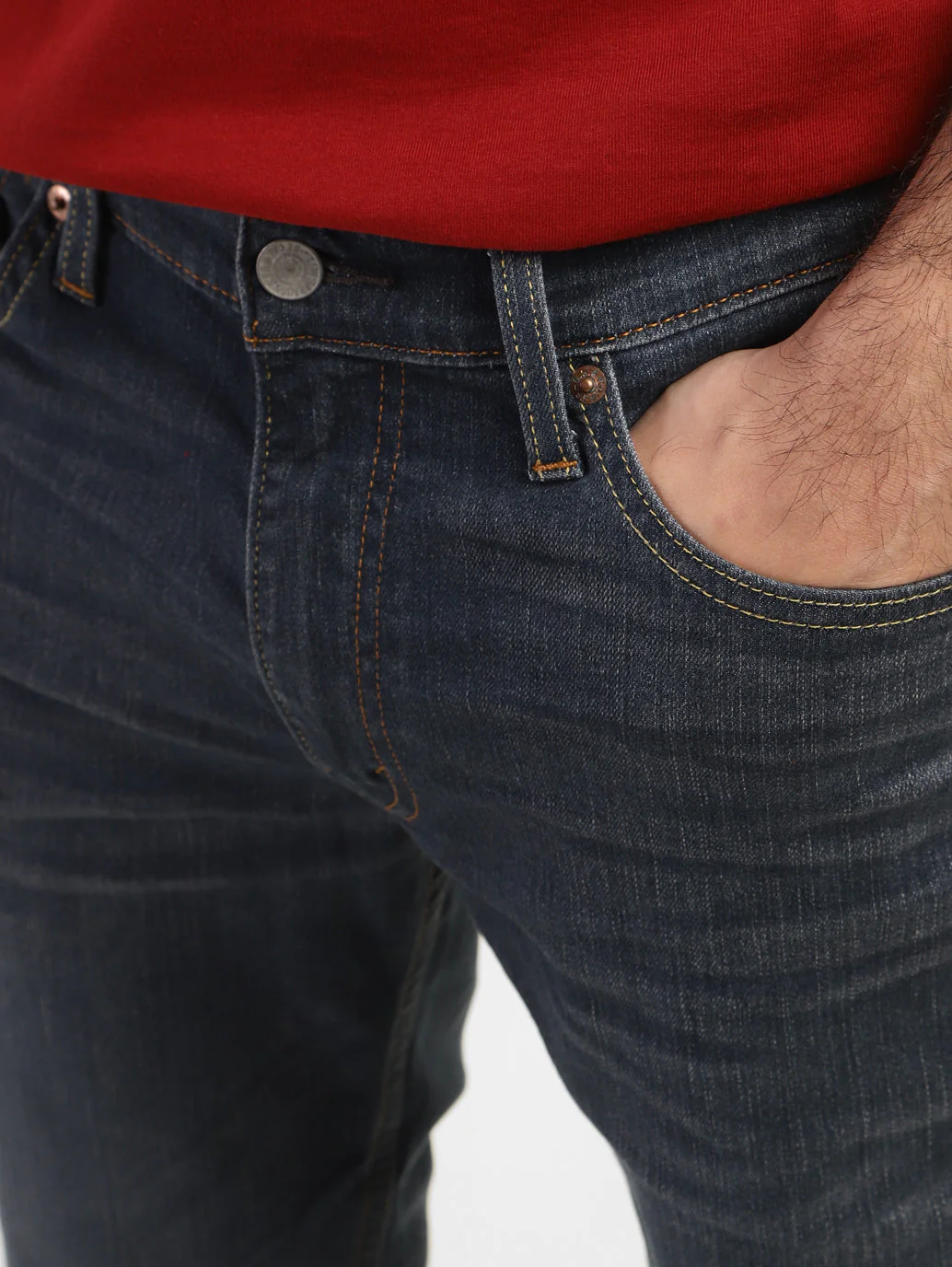 Men's 511 Blue Slim Fit Mid Rise Jeans - Image 7