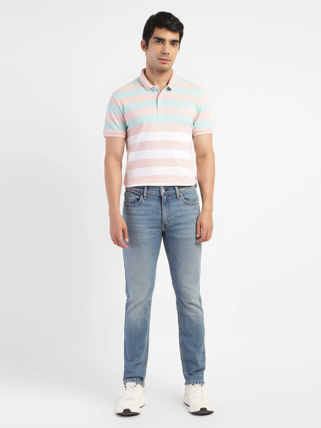 Men's 511 Blue Slim Fit Mid Rise Jeans - Image 6