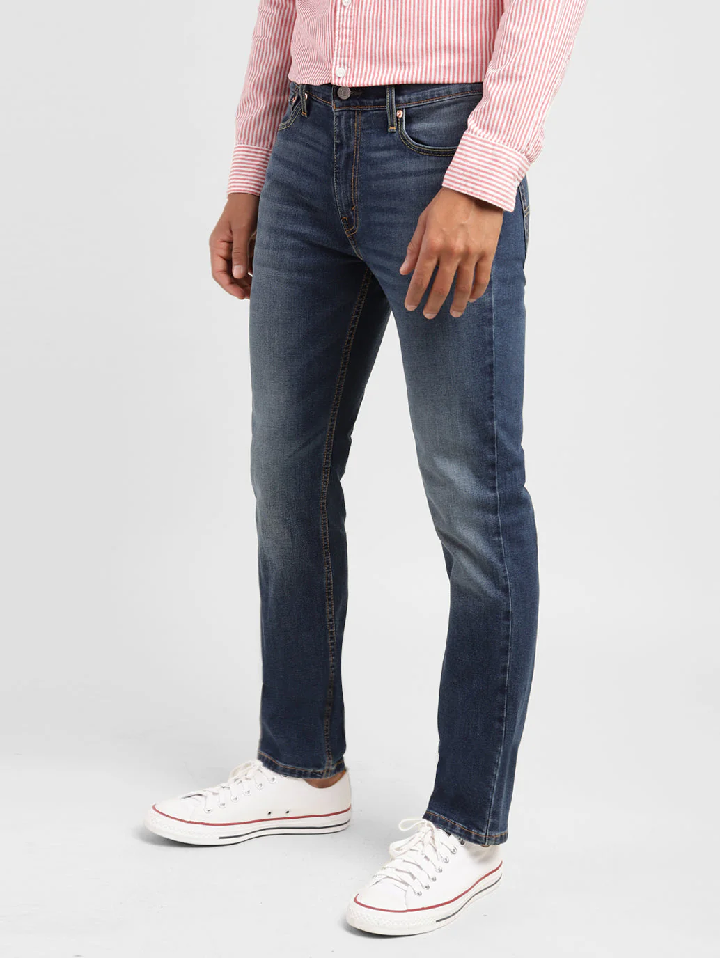 Men's 511 Blue Slim Fit Mid Rise Jeans - Image 5