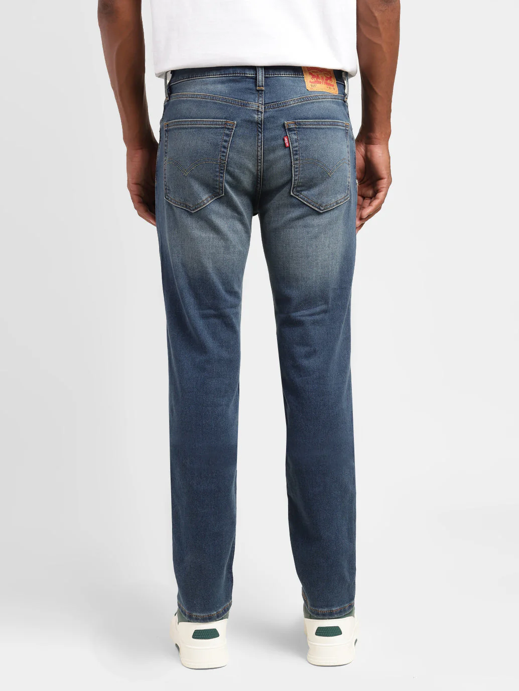 Men's 511 Blue Slim Fit Mid Rise Jeans - Image 3